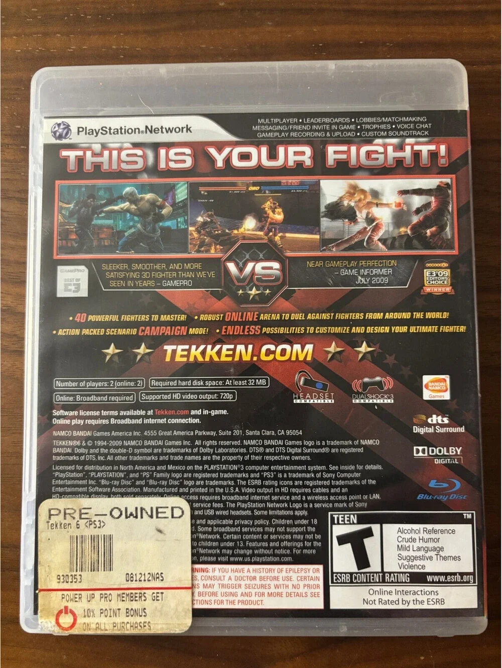 Tekken 6 (Sony PlayStation 3, 2009)
